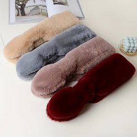 Resim Kadın & Erkek Kalın Kışlık Eşarp - Peluş Polar Benzeri Doku, Yumuşak Sıcak Boyunluk, /KahverengiKırmızı/Pembe/Kırmızı/ - Makinede Yıkanabilir, Günlük & Resmi Kıyafetler İçin - Unisex Soğuk Hava Aksesuarı, Kışlık Eşarp, Çok Yönlü Boyunluk, Şık Boyunluk 