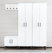 Resim Garaj Home Modern Raflı Portmanto Ayakkabılık Vestiyer Çok Renkli 