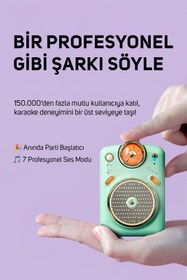 Resim Divoom Fairy-Ok Karaoke Mikrofonlu FM Radyolu Taşınabilir 