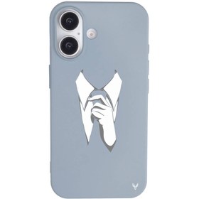 Resim iPhone 16 Plus Kravat Telefon Kılıfı 