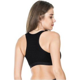 Resim Derya Kurşun Geniş Askılı Sporcu Body Sütyen 525 Siyah 