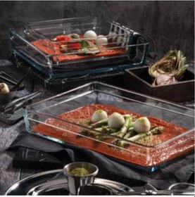 Resim Paşabahçe 59334 Dikdörtgen Büyük Borcam Premium Serisi 