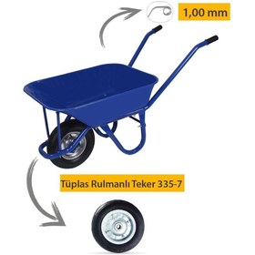 Resim Kanat Demonte El Arabası Tüplas Rulmanlı Teker 1.00 Mm Sac 