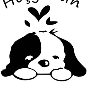 Resim Redline Grafik Köpekli Klozet Kapağı Sticker 1 Adet 