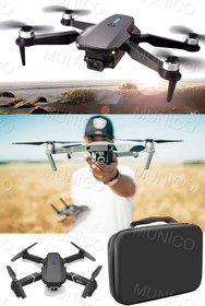 Resim Munico Android Ios Uyumlu Katlanabilir Taşıma Çantalı Kameralı Drone Net Görüntü 4K Evo Engel Sensörlü Fpv 