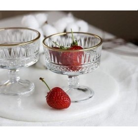 Resim Paşabahçe Dondurmalık Kase 51749 2li Golden Touch Elysia Yaldızlı 