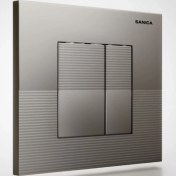 Resim Sanica Rezervuar Panel Takımı Mat Krom Kaplama P03 21 x 18 cm 