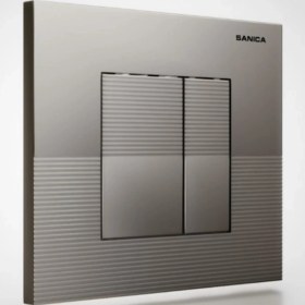 Resim Sanica Rezervuar Panel Takımı Mat Krom Kaplama P03 21 x 18 cm 