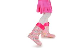 Resim Kiko Kids Unicorn Su Geçirmez Kız Çocuk Yağmur Çizmesi Pembe - Turkuaz Pembe - Turkuaz 