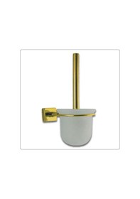 Resim Lara Gold Paslanmaz Zamak Klozet Fırçası Altın 