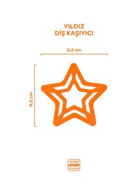 Resim Silikon Diş Kaşıyıcı Yıldız Sunset Turuncu Sunset Turuncu 