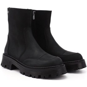 Resim Gönderi R Siyah Yuvarlak Burunlu Fermuarlı Bot Siyah 