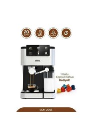 Resim Sinbo Scm 2995 -Kapsül Kahve Aparatlı Inox Espresso Makinesi 