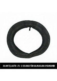 Resim 26 Jant İç Lastik - 26x1.75 / 2.125 Uyumlu - Oto Valf Kalın Sibop Bisiklet İç Lastiği 