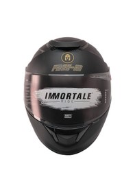 Resim Motosiklet Kaskı Ce Sertifikalı Güneş Vizörlü Full Face Mat Black Kask Siyah 