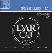 Resim Martin & Co Darco D520 80/20 Bronze Akustik Gitar Teli Light 12-54 