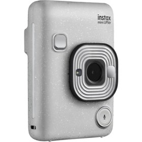 Resim Instax Mini Liplay Hybrid Stone White Fotoğraf Makinesi 
