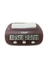 Resim Singree Şarap Kırmızısı Abs Lcd Satranç Saati, 1.5v Dc, 135g, Kullanım Kılavuzu İçerir 