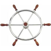 Resim Savoretti Armando T11 Ahşap Saplı Paslanmaz Çelik Dümen Simidi Ø60cm 