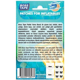 Resim Boss Tape Patlak Yama Tamir Bandı Şişme Top Bot Kolluk Pilates Topu Patlak Yaması 