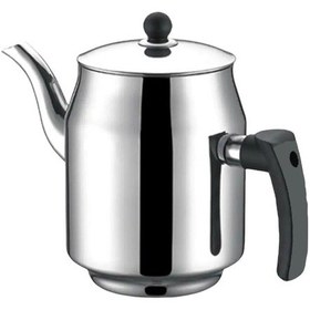 Resim 430 Paslanmaz Çelik Kahveci Demlik 2250ml 4 No Gri 