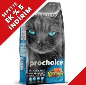 Resim Pro Choice Pro34 Somonlu Yetişkin Kedi Maması 15 Kg 