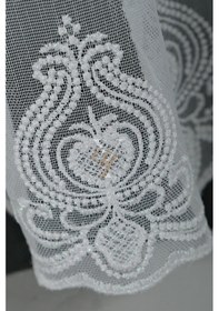 Resim 2506-1 Etek Tül Perde V-fikse Ekru 