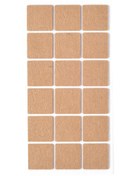 Resim Kitchen Design Lab 18 Adet 3.5x3.5 cm Kare Yapışkanlı Sandalye Masa Koltuk Altı Parke Koruma Keçesi 