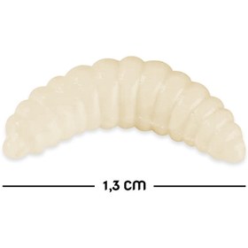 Resim Silikon Kurt Balık Yemi - Kokulu - Maggot - Beyaz - Power Bait (9954) 