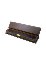 Resim Kahverengi Deri & Ahşap Kombinli Şık Tesbih Kutusu 