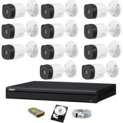 Resim Dahua 11 Kameralı Güvenlik Sistemi Dış-Mekan-Hdd-Jack-Bnc-Konnektör Proje Kamera 