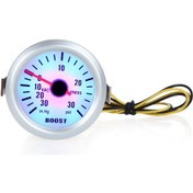 Resim Leezsing Otomobil Turbo Basınç Ölçer, Mavi Led Işık, 0-30in.hg/0-30psı Aralığı, Hassas Gösterge, 12v Dc, Kolay Kurulum 