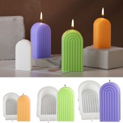 Resim Kemer Şekilli Aromaterapi Alçı Mum Kalıbı, Yaratıcı El Yapımı DIY Mum Kalıbı, Temalı Mumlar, Parti, Mobilya Dekorasyonu, Masa Düzeni 