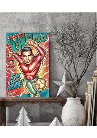 Resim Cristiano Ronaldo Ahşap Tablo 8mm 