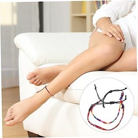 Resim BESTYASH 2adet Bohem Tarzı Bağları El Yapımı Desenli Su Geçirmez Kayışları Plaj Partisi Düğün Ve Yoga İçin Uygun 