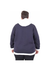 Resim Moc Grande Mocgrande Büyük Beden Kapüşonlu 3ip Sweat Beauty 25714 Lacıvert Lacivert 