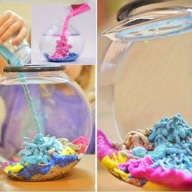 Resim Dört Renkli Sihirli Su Geçirmez Kum Oyuncak - Islak Kum Gerektirmez, Duyusal Oyun ve Yaratıcı Öğrenme İçin Taşınabilir Çanta Tasarımı, Dayanıklı Plastik Toksik Olmayan Renkler (Pembe, Mavi, Sarı, Mor) 