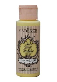 Resim Cadence Style Matt Fabric Kumaş Boyası F-604 Vanilya Sarı 