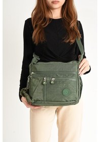 Resim Kadın Omuz Çantası Çok Cepli Hafif Yağmur Geçirmez Klinkır Kumaş 30 20 Cm Günlük Kullanıma Uygun 001 