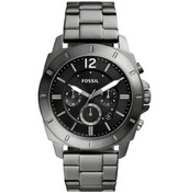 Resim Fossil Fbq2817 Quartz Çelik Füme Siyah Kadran 45 Mm Erkek Kol Saati 