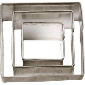 Resim Metal Kurabiye Kalıbı Kare 3lü 