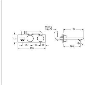 Resim Vitra Memoria A4231457 Ankastre Lavabo Bataryası Beyaz 