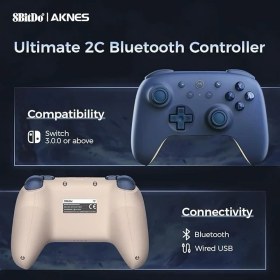 Resim 8bitdo Nintendo Switch Ultimate 2C Bluetooth Kablosuz Controller (Koyu Mavi) 