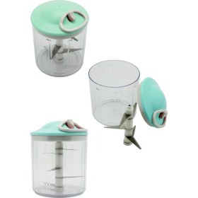 Resim HYD Ipli El Rondosu 5 Bıçaklı Çek Bırak Pratik Doğrayıcı Rondo 