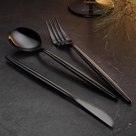 Resim Aryıldız Versay Titanium 36 Parça 6 Kişilik Çatal Kaşık Bıçak Takımı 