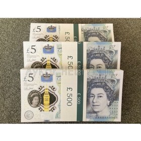 Resim 300 ADET 5 STERLİN BANKNOT POUND PARA GEÇERSİZ 