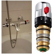 Resim Trendooze Termostatik Karışım Vanası - 12cm, Sıcak/su Karıştırıcı 12cm 