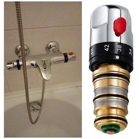 Resim Trendooze Termostatik Karışım Vanası - 12cm, Sıcak/su Karıştırıcı 12cm 