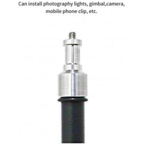 Resim 210 Cm Tripod Telefon Tutucu Kamera Öz Çekim Tripod Işık Ayağı 