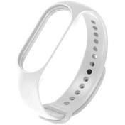 Resim Xiaomi Mi Band 7 Uyumlu Klasik Zore Kordon-Beyaz 